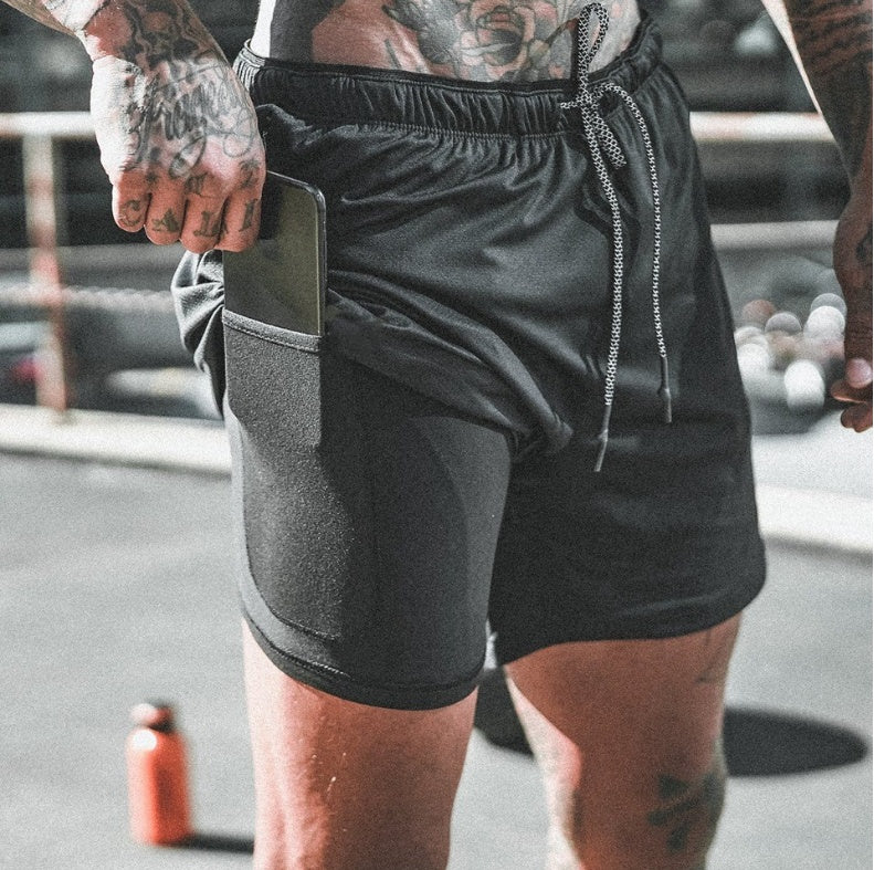 Practical compression shorts with a side pocket for your phone or essentials, offering excellent support, comfort, and flexibility for workouts, running, and daily wear.