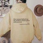 A soft, warm hoodie that gives you a standout presence from the first moment. Modern design, comfortable fabric, and effortless style — the perfect piece for days when you want both comfort and confidence.