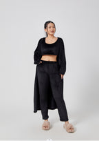 Cozy 3‑Piece Pajama Lounge Set – Cute, Warm, Matching Winter Loungewear for Women