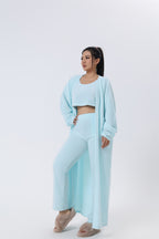 Cozy 3‑Piece Pajama Lounge Set – Cute, Warm, Matching Winter Loungewear for Women
