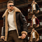 Men’s Military-Style Fleece Winter Jacket with Warm Fur Collar – Tactical, Durable, and Perfect for Cold Weather