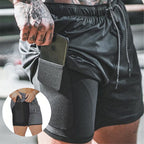 Practical compression shorts with a side pocket for your phone or essentials, offering excellent support, comfort, and flexibility for workouts, running, and daily wear.